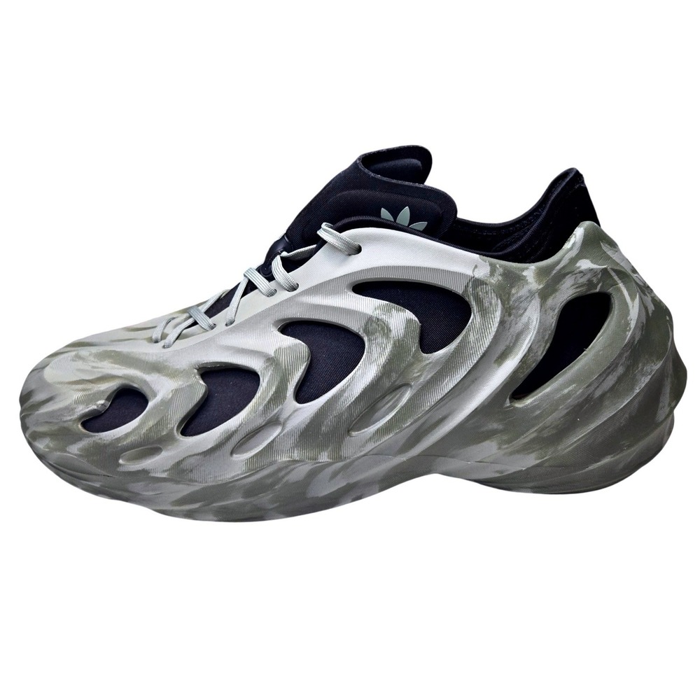 Adidas adiFOM Q Grey Olive Green Marbled Sneakers HP6582 Mens Shoes